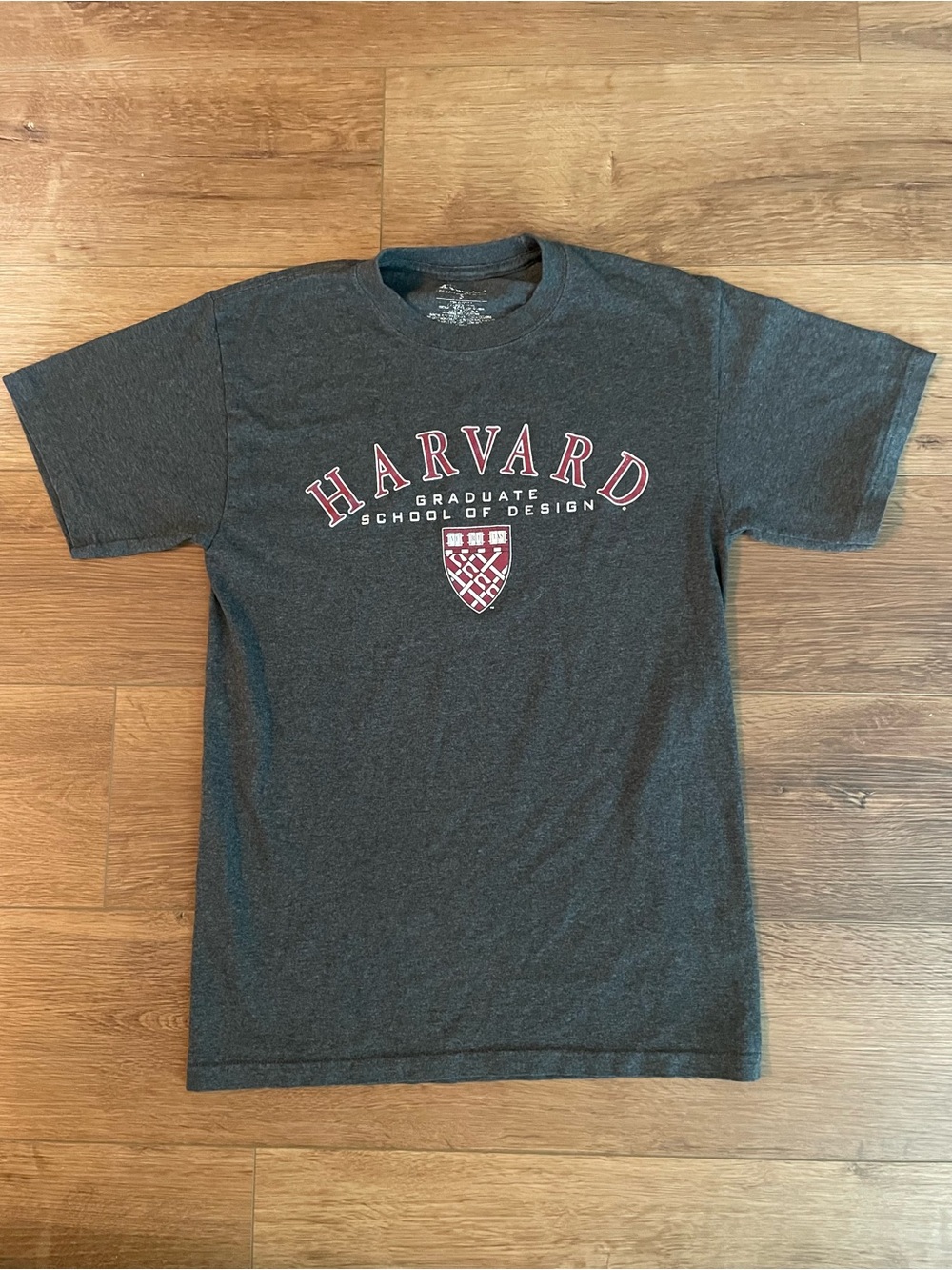 Champion Charcoal Gray Harvard Graphic Short-Sleeve Tee